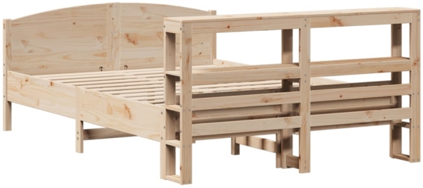 vidaXL Massivholzbett ohne Matratze 120x190 cm Kiefernholz 3306237 Bild 5