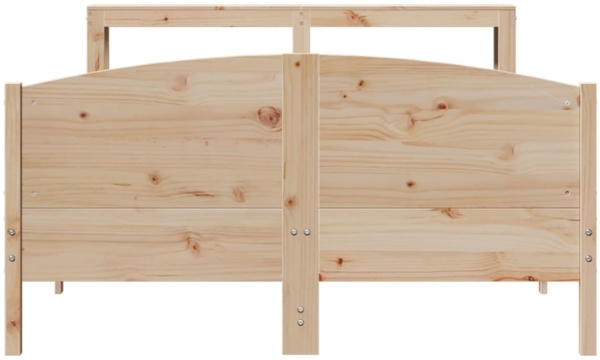 vidaXL Massivholzbett ohne Matratze 120x190 cm Kiefernholz 3306237 Bild 3