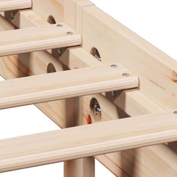 vidaXL Massivholzbett ohne Matratze 120x190 cm Kiefernholz 3306237 Bild 8