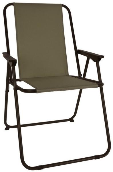 Campingstuhl Stoff Oxfort Metall Olivegrün