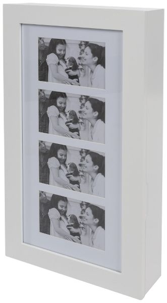 Schmuckschränkchen Elara Tür 4 Fotos MDF Weiß