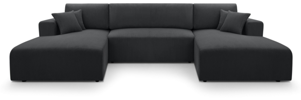 AX LIVING Sofa U Form mit Schlaffunktion – Catea U Cord Wohnlandschaft 364 cm Bild 2