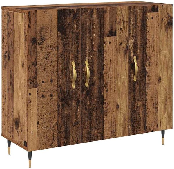 Sideboard, Kommode Altholz 90 x 34 x 80 cm Holzwerkstoff j839p