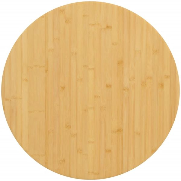 vidaXL Tischplatte Ø80x1,5 cm Bambus 352676