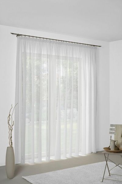 Wirth Vorhang Sunday (1 St), Kräuselband, halbtransparent, Jacquard, nach Maß