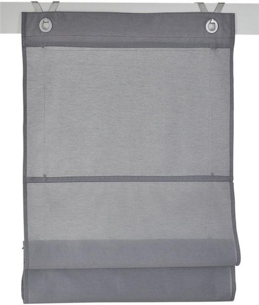 Kutti Raffrollo Kessy Bessy, mit Hakenaufhängung, ohne Bohren, freihängend, halbtransparent, Baumwolle, Polyester, Hakenaufhängung Bild 1