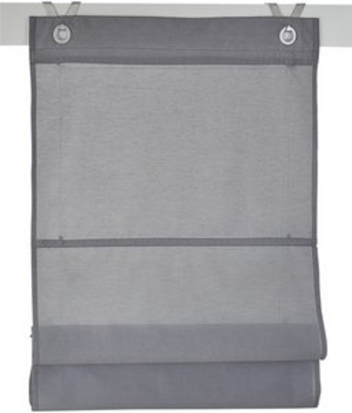 Kutti Raffrollo Kessy Bessy, mit Hakenaufhängung, ohne Bohren, freihängend, halbtransparent, Baumwolle, Polyester, Hakenaufhängung Bild 5