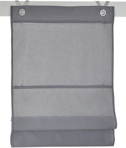 Kutti Raffrollo Kessy Bessy, mit Hakenaufhängung, ohne Bohren, freihängend, halbtransparent, Baumwolle, Polyester, Hakenaufhängung Bild 3