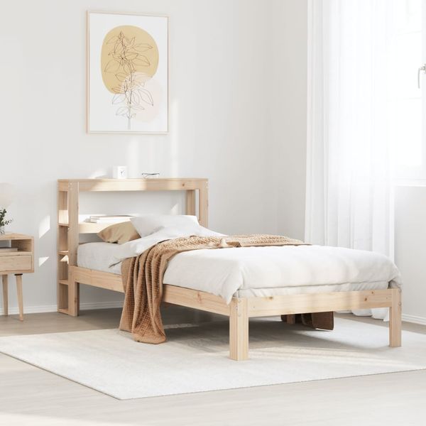 vidaXL Bettgestell mit Kopfteil ohne Matratze 90x190 cm 3306033