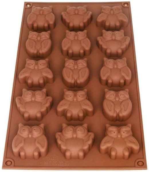 wisefood Silikonform Silikonform Eulen (verschieden) - 30 x 17 x 2,5 cm -, (1-tlg)
