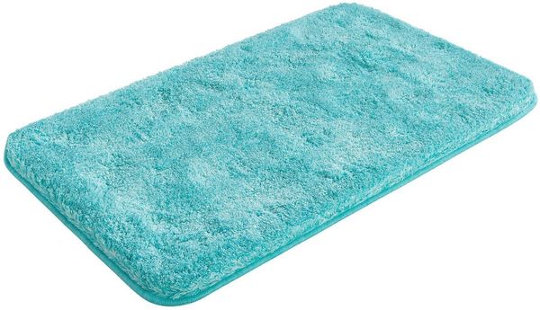 Grund Badematte Melos, Badvorleger, Badezimmer Teppich, sehr weich, Höhe 27 mm, rutschhemmend beschichtet, fußbodenheizungsgeeignet, Kunstfaser, rechteckig, melierte Optik, sehr weicher Flor, Melange-Effekt, Made in Europe