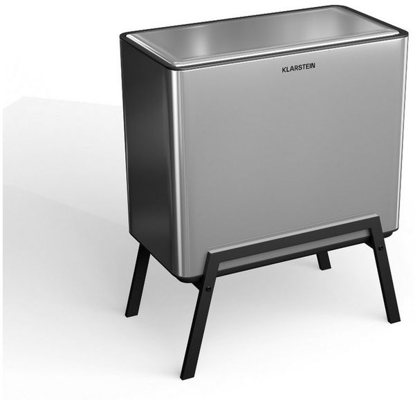 Klarstein Mülleimer Yuma, Mülleimer 3 Fach Treteimer Komposteimer Trash Bin 40l