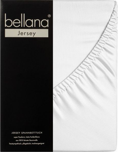 bellana Spannbettlaken Bellana jersey, Jersey, Gummizug: rundum, (1 Stück), 120g/m², 100% Baumwolle