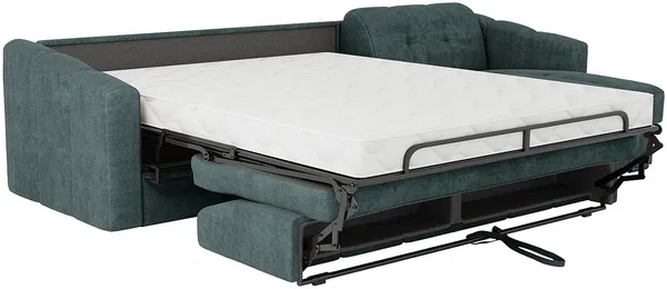 Vente-unique - DARIELO Sofa Stoff Blau - B 223 cm152 cm x H 90 cm x L 275 cm Bild 7
