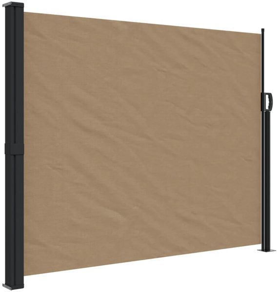 vidaXL Seitenmarkise Ausziehbar Taupe 160x500 cm 4004439 Bild 2