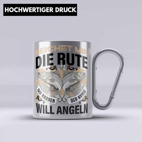 Trendation Thermotasse Angler Edelstahl Tasse Geschenk Männer Spruch Lustig für Fischer Gesch