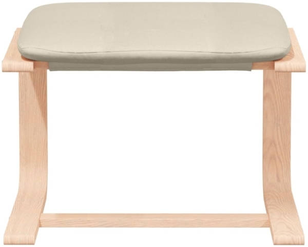 vidaXL Fußhocker Creme 51x41x40 cm Stoff 351062 Bild 9