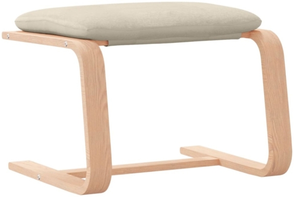vidaXL Fußhocker Creme 51x41x40 cm Stoff 351062 Bild 7