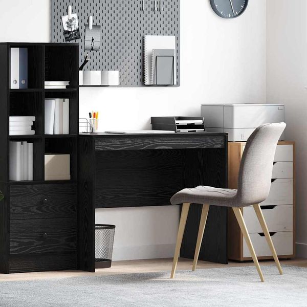 vidaXL Schreibtisch Schwarz Eichen-Optik 90 x 50 x 76 cm 869435