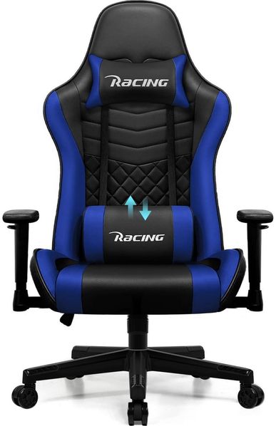 Gaming Stuhl Wippfunktion verstellbare Lendenkissen 170° Bürostuhl 150 kg