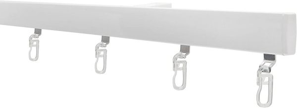Garduna Gardinenschiene Garduna SmartGlide!, Gardinenschiene weiß, 1-läufig, Aluminium