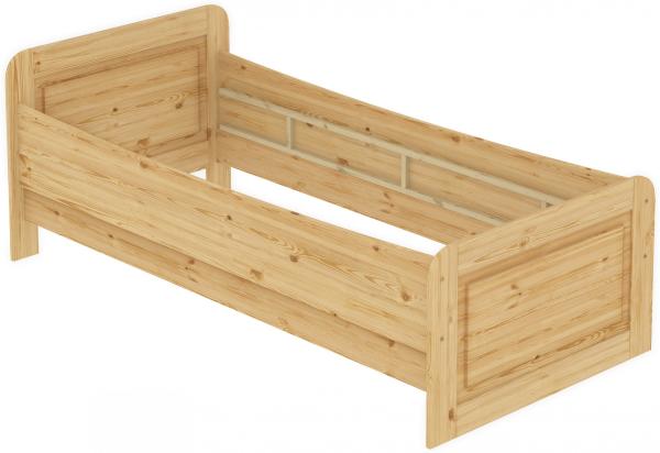 Erst-Holz Seniorenbett extra hoch 120x220 Einzelbett Holzbett Massivholz Kiefer ohne Zubehör 60. 42-12-220 oR