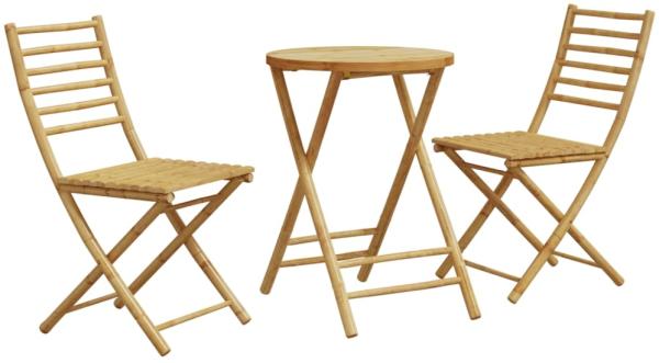 vidaXL 3-tlg. Bistro-Set Bambus 3278536