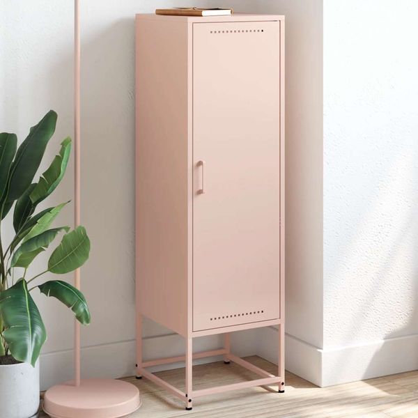 vidaXL Highboard Rosa 36x39x123 cm Stahl 846525