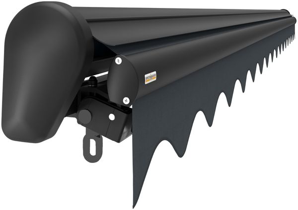 Spettmann SUN LED Halbkassettenmarkise 300x200 cm Funkmotor LED anthrazit grau