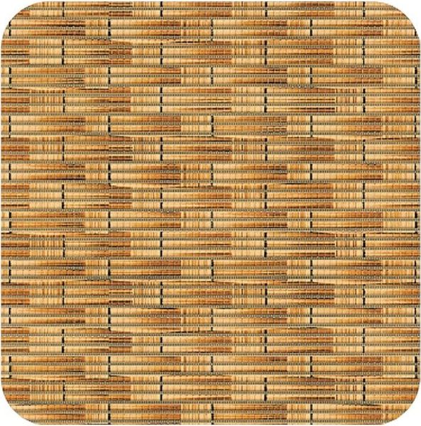 matches21 HOME & HOBBY Badematte Badezimmer-Matten 2er Set als Bad-Teppiche Rattan braun 80, 48 cm, Höhe 4.8 mm, Kunststoff, Rutschfeste Bad-Matten als Badezimmerteppiche für Wand-WC