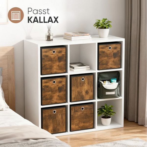 Sekey Aufbewahrungsbox Kinderzimmerregal aus Vliesstoff mit Griff – faltbare Stoffboxen, Faltbox Organizer für Kleidung Aufbewahrungsboxe für Schrank und Regal