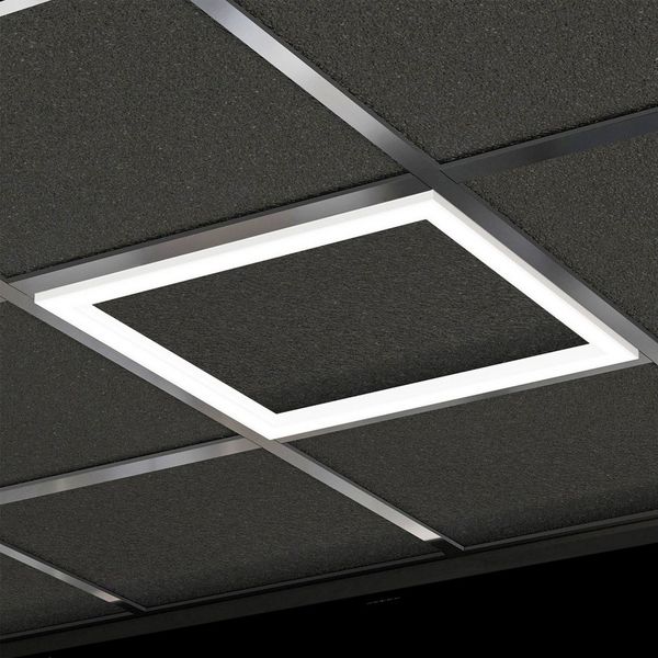 Lecom LED Panel 62x62 LED-Rahmen-Panel Led Licht Rahmen Rahmenbeleuchtung 40w, Rahmen mit beleuchtung Leuchtrahmen für Rasterdecke 4000 Lumen 5000K