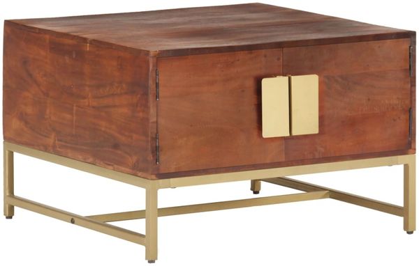 Couchtisch, Massivholz Akazie Honigbraun, 67 x 67 x 45 cm Bild 8