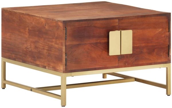 Couchtisch, Massivholz Akazie Honigbraun, 67 x 67 x 45 cm Bild 11