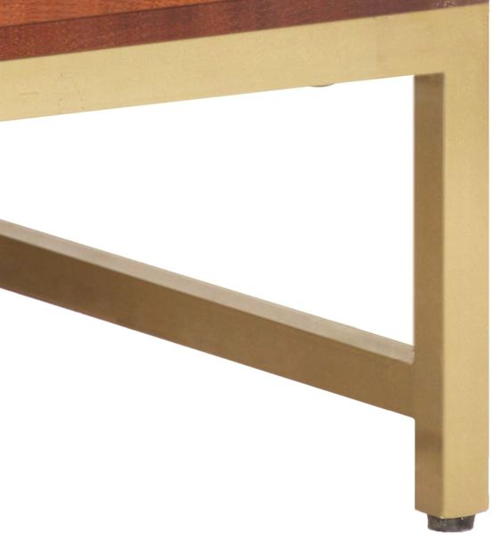Couchtisch, Massivholz Akazie Honigbraun, 67 x 67 x 45 cm Bild 5