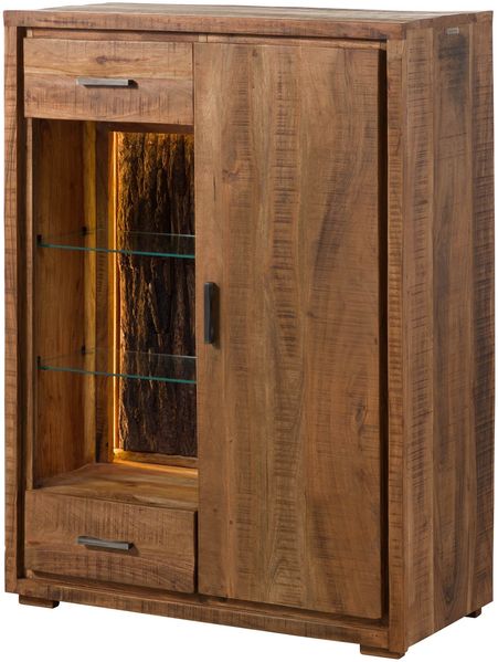 Kommode Akazie 88x40x120 natur lackiert BARK #125