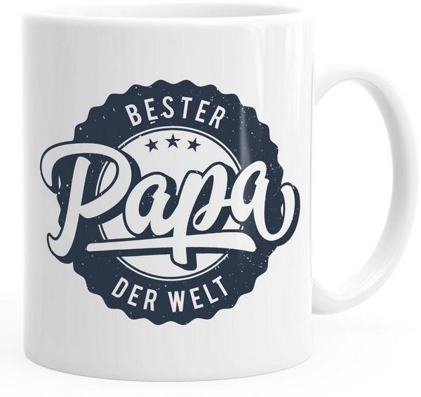 MoonWorks Tasse Kaffeetasse Bester Papa der Welt Geschenk Geschenktasse MoonWorks®, Keramik