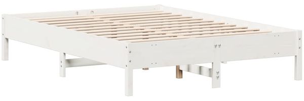 vidaXL Massivholzbett ohne Matratze Weiß 150x200 cm Kiefernholz 842695 Bild 6