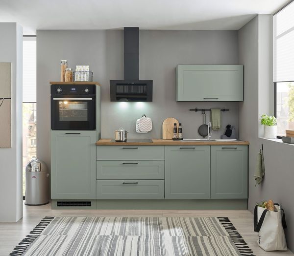 BASIC by Balculina Küchenzeile Marsi, Breite 260 cm, wahlweise mit E-Geräten, mit Soft-Close-Funktion