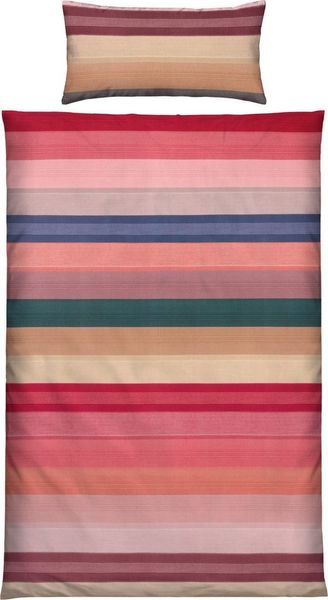 REDBEST Bettwäsche Bettwäsche, Microfaser, Microfaser-Satin Streifen