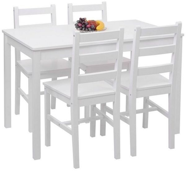 MCW Sitzgruppe MCW-F77-S, (5-tlg), Landhausstil, Stabile Konstruktion