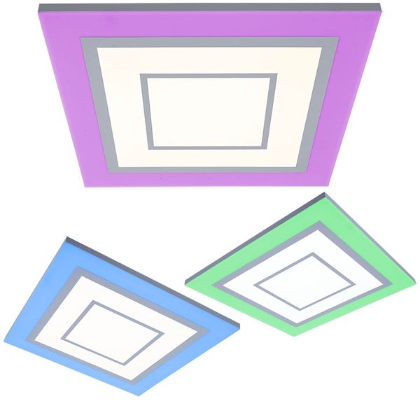 RGB LED Deckenleuchte, Fernbedienung, dimmbar, CCT, L 43,8 cm