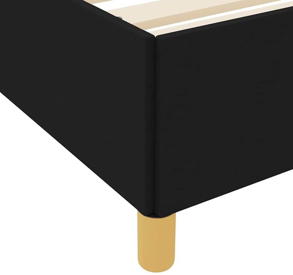 vidaXL Bettrahmen mit Matratze Schwarz 120 x 200 cm Stoff 3398929 Bild 10