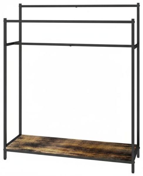 Relaxdays Industrial Handtuchständer mit Ablage Bild 9