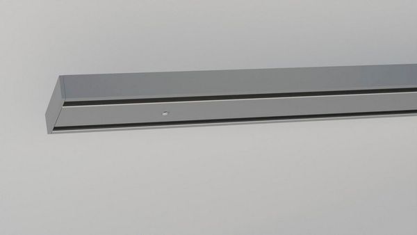 indeko Schienensystem Objektschiene, 2-läufig, Wunschmaßlänge, mit Bohren, verschraubt, Aluminium, Kunststoff, Innenlauf Gardinenschiene, Komplett-Set inkl. Gleitern&Montagematerial