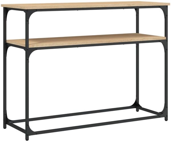 Konsolentisch, Beistelltisch, Konsole Sonoma-Eiche 100x35,5x75 cm Holzwerkstoff