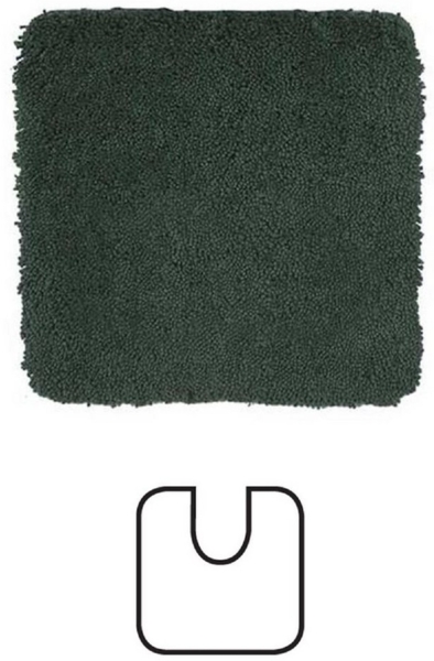 spirella Badematte HIGHLAND, Höhe 40 mm, Badteppich Hochflor, 100% Polyester Microfaser, Anti-Rutsch Beschichtung, mit Toilettenausschnitt, für Fußbodenheizung geeignet, waschbar 40°, schnelltrocknend, Polyester, rechteckig, Rutschhemmende Unterseite a...