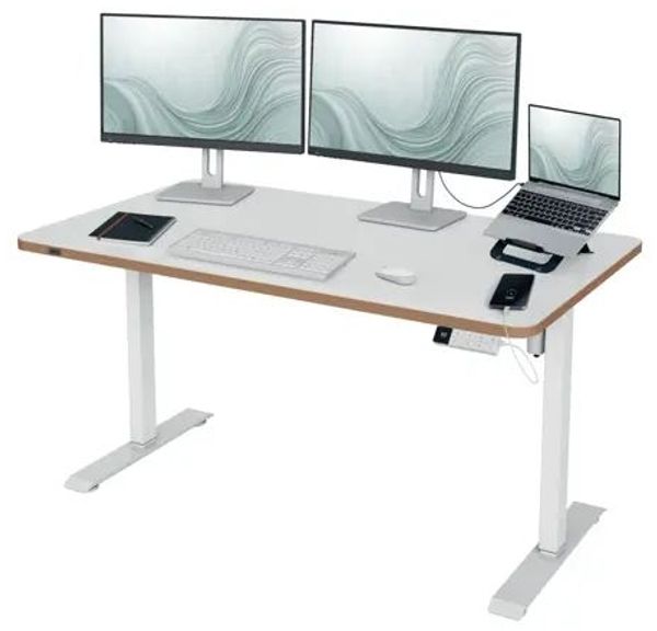 Leitz Ergo Schreibtisch 140x80cm elekt. höhenverstellbar Erinnerungsf