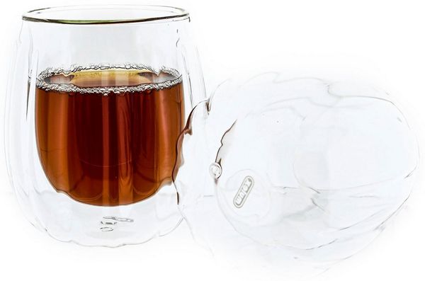 Mulex Latte-Macchiato-Glas Mulex Gläser Set Chicago, 2-tlg, Borosilikatglas, doppelwandig, ideal f. Kaffee, Cappuccino, Latte Macchiatto, 2tlg