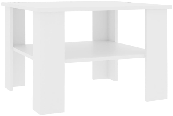 vidaXL Couchtisch Weiß 60x60x42 cm Holzwerkstoff 800207